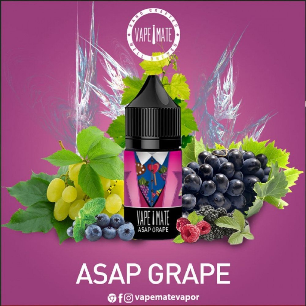 Vape Mate Asap Grape 30 Ml Likit Vape Mate Asap Grape 30 Ml Likit